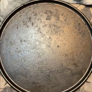 Cast iron pizza pan.  Lodge brand